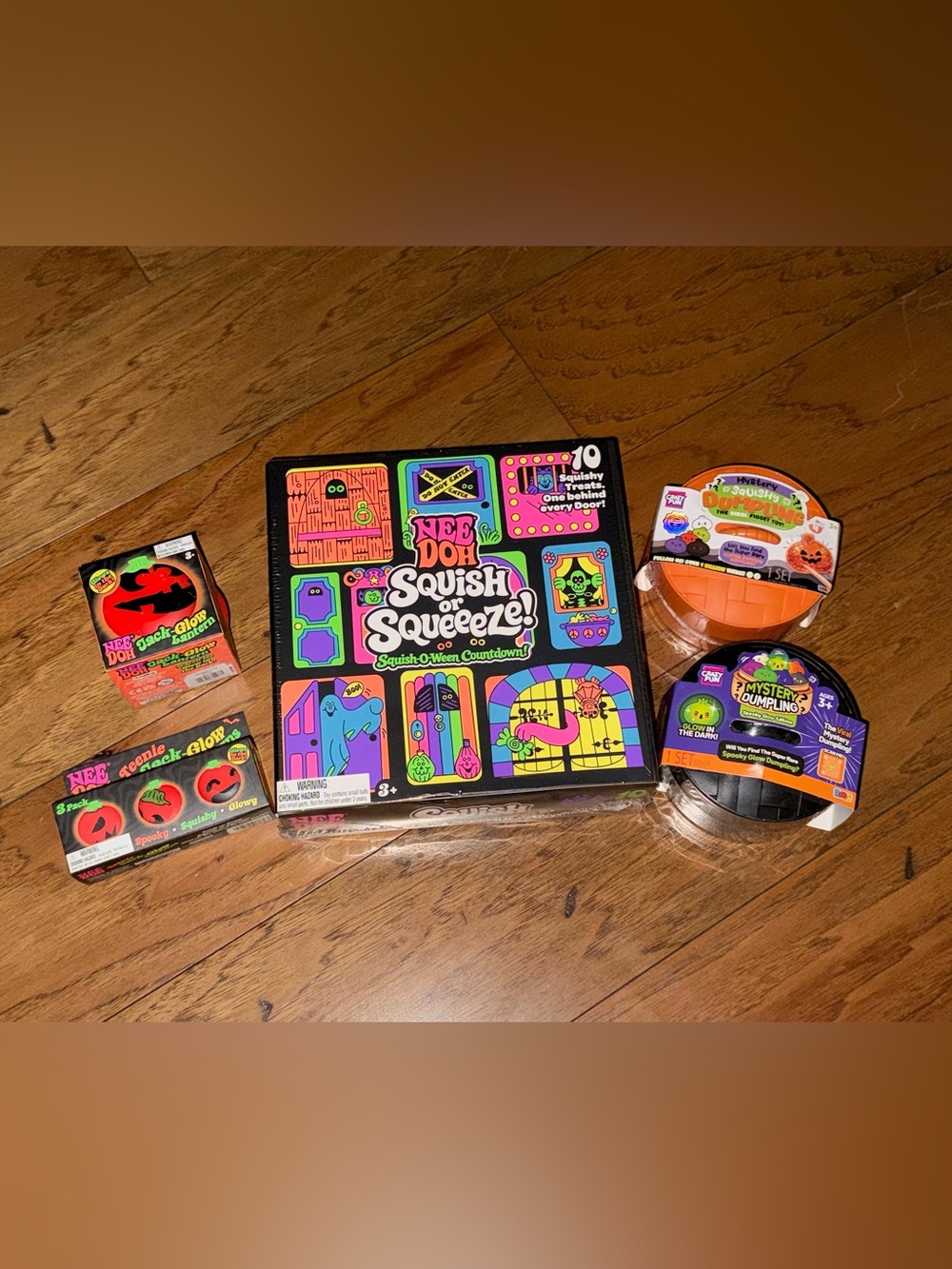 Halloween bundle! NeeDoh Squish or Squeeze! 2 RMS DUMPLINGS, Jack glows